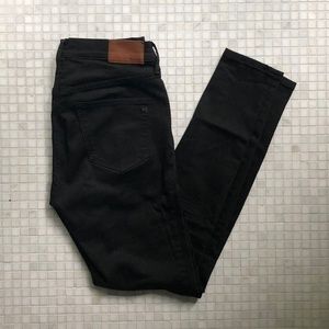 Madewell High Rise Skinny Black Jeans
